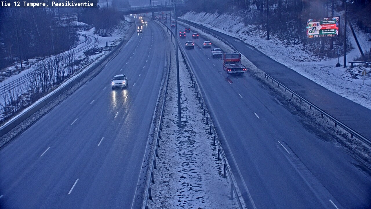 Weather Camera Image Road 12 Tampere, Paasikiventie, Tampere, Pirkanmaa