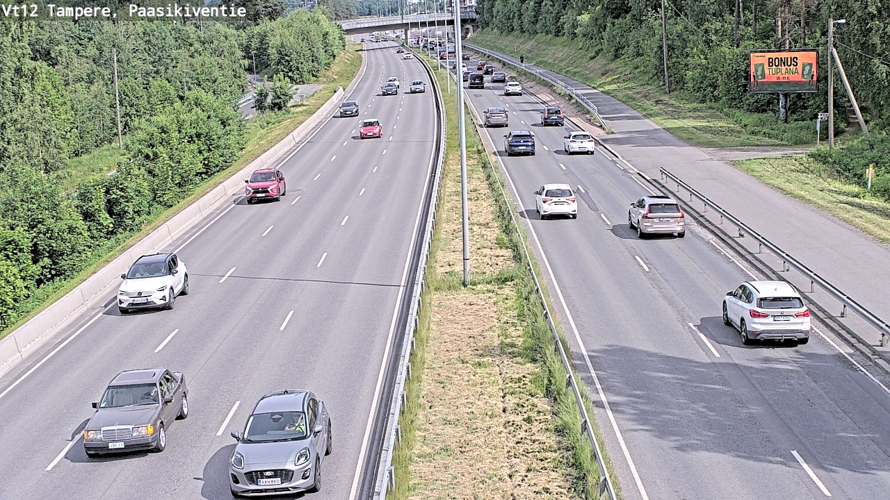 Kelikamerat Kuva Tie 12 Tampere, Paasikiventie, Tampere, Pirkanmaa
