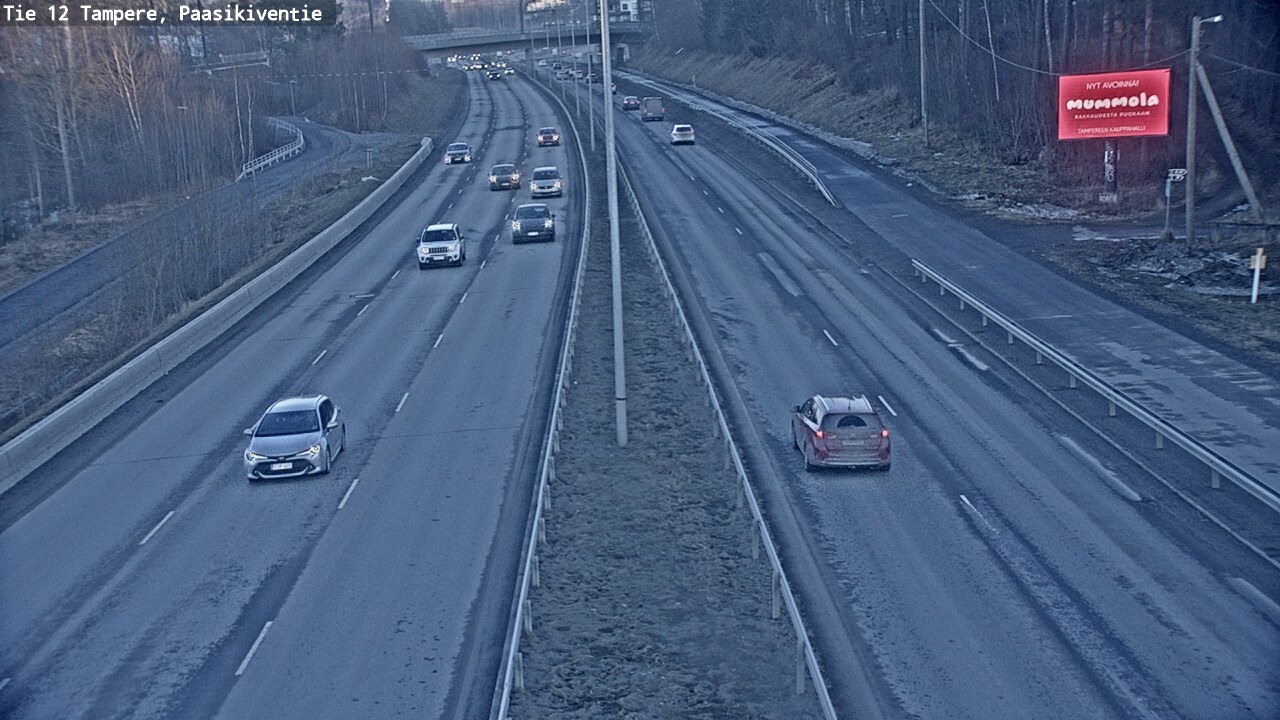 Weather Camera Image Road 12 Tampere, Paasikiventie, Tampere, Pirkanmaa
