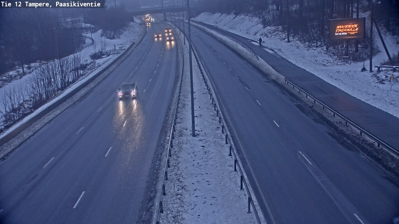 Weather Camera Image Road 12 Tampere, Paasikiventie, Tampere, Pirkanmaa