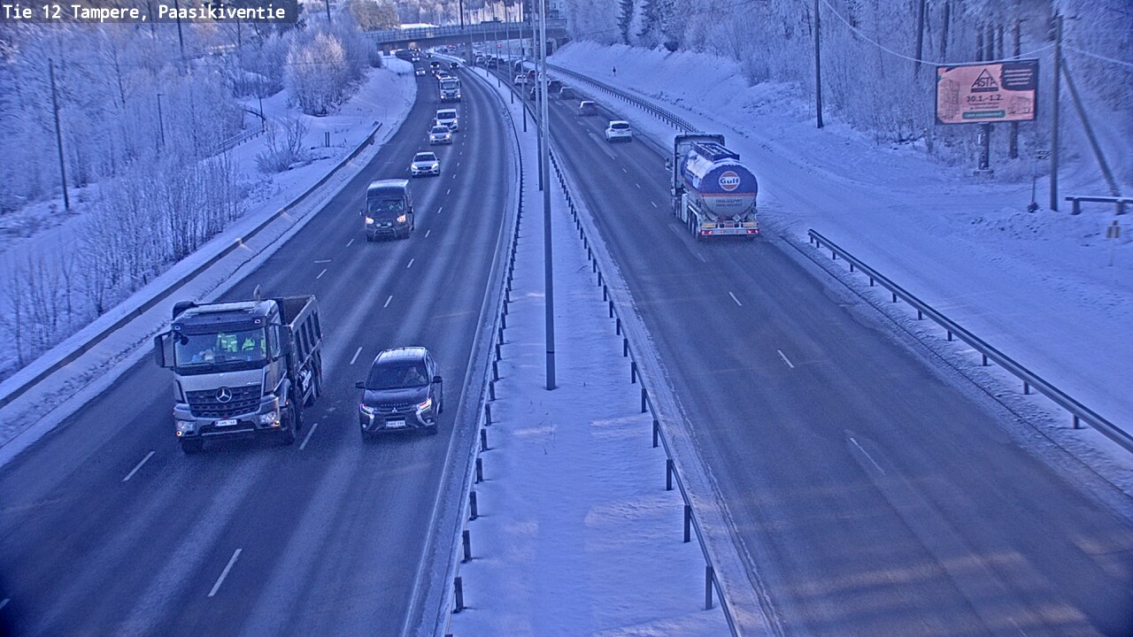Weather Camera Image Road 12 Tampere, Paasikiventie, Tampere, Pirkanmaa