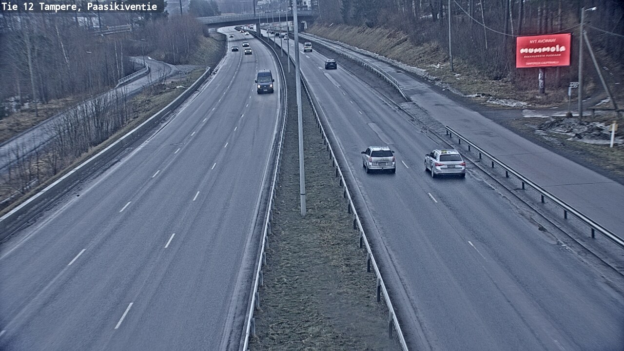 Weather Camera Image Road 12 Tampere, Paasikiventie, Tampere, Pirkanmaa