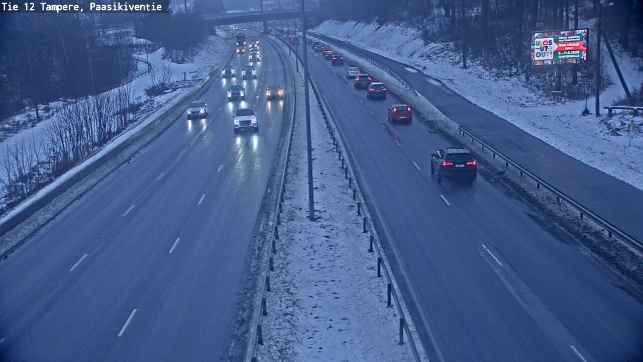 Weather Camera Image Road 12 Tampere, Paasikiventie, Tampere, Pirkanmaa