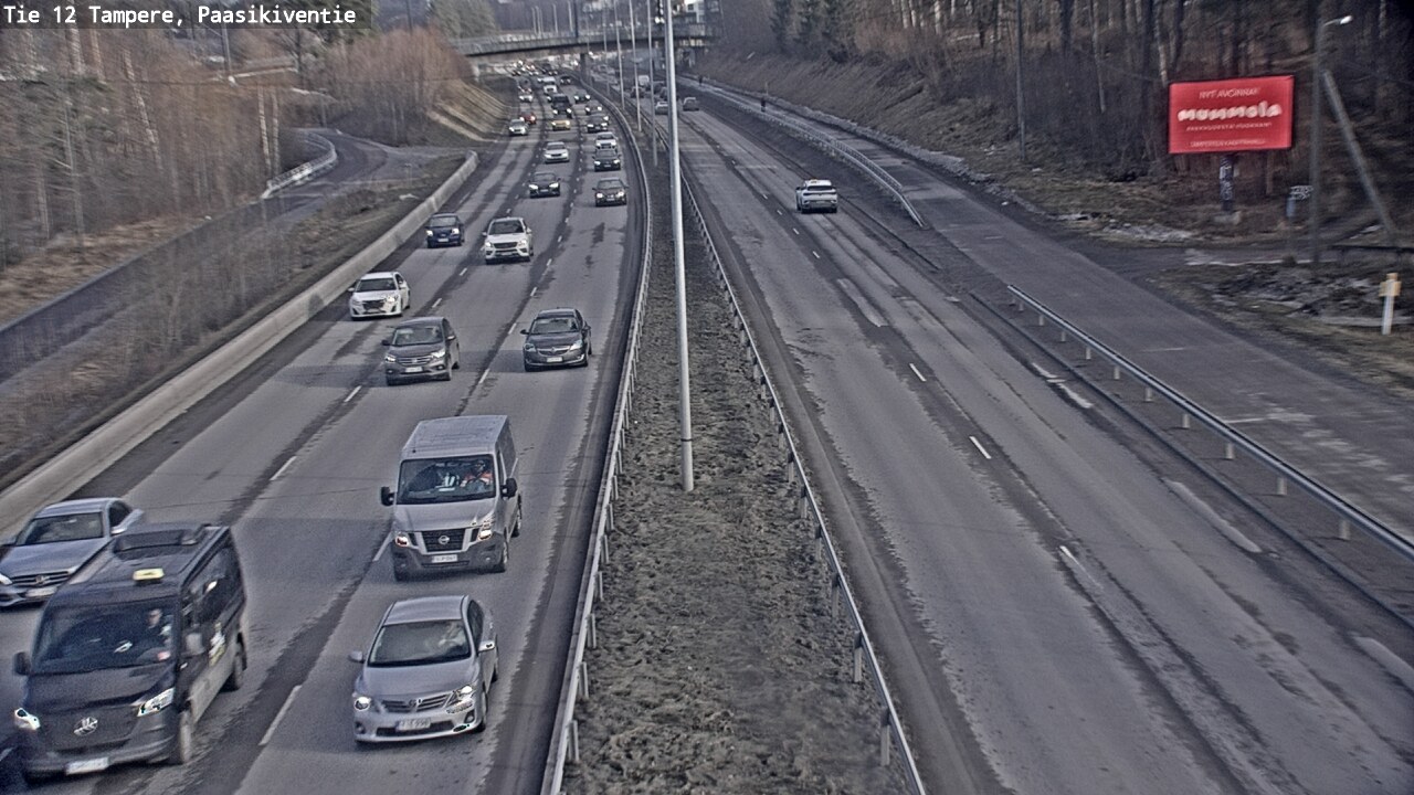 Weather Camera Image Road 12 Tampere, Paasikiventie, Tampere, Pirkanmaa