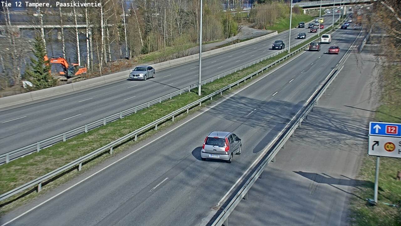 Weather Camera Image Väg 12 Tammerfors, Paasikiventie, Tampere, Pirkanmaa