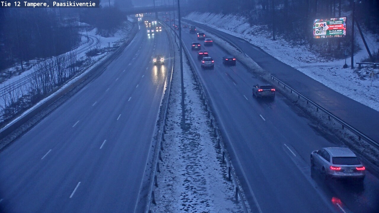 Weather Camera Image Road 12 Tampere, Paasikiventie, Tampere, Pirkanmaa