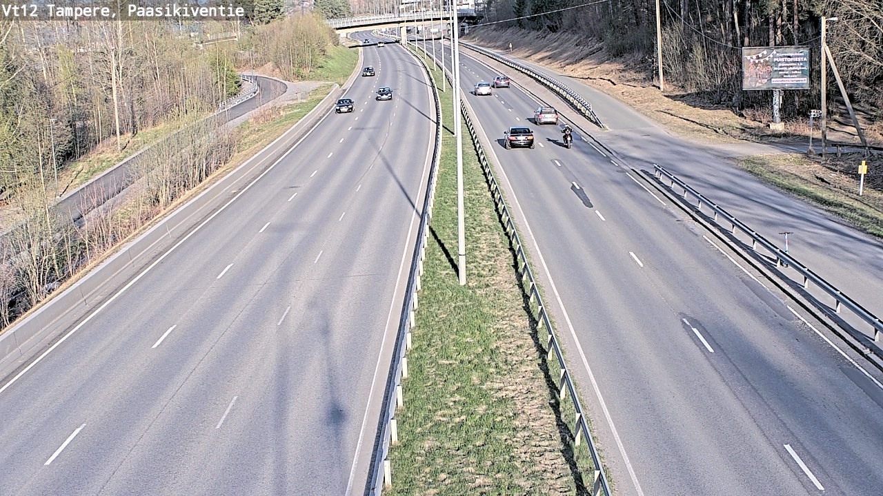 Weather Camera Image Road 12 Tampere, Paasikiventie, Tampere, Pirkanmaa