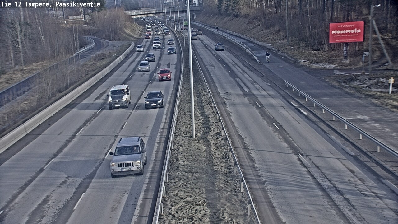 Weather Camera Image Road 12 Tampere, Paasikiventie, Tampere, Pirkanmaa