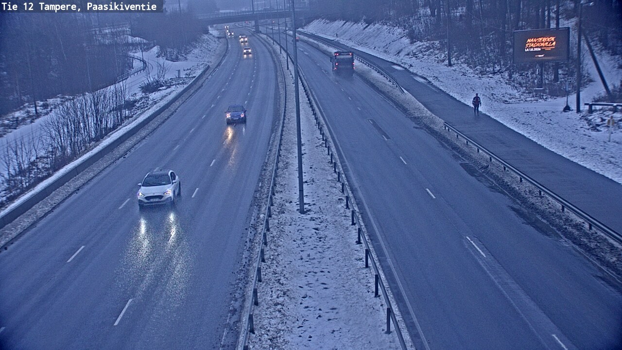 Weather Camera Image Road 12 Tampere, Paasikiventie, Tampere, Pirkanmaa