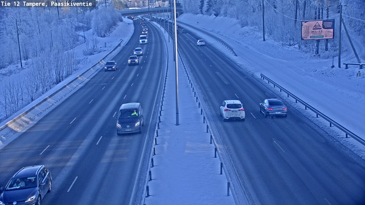 Weather Camera Image Road 12 Tampere, Paasikiventie, Tampere, Pirkanmaa