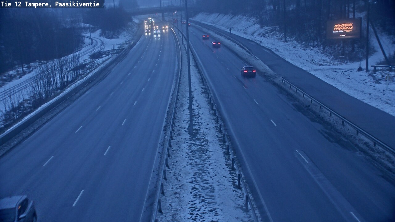 Weather Camera Image Road 12 Tampere, Paasikiventie, Tampere, Pirkanmaa