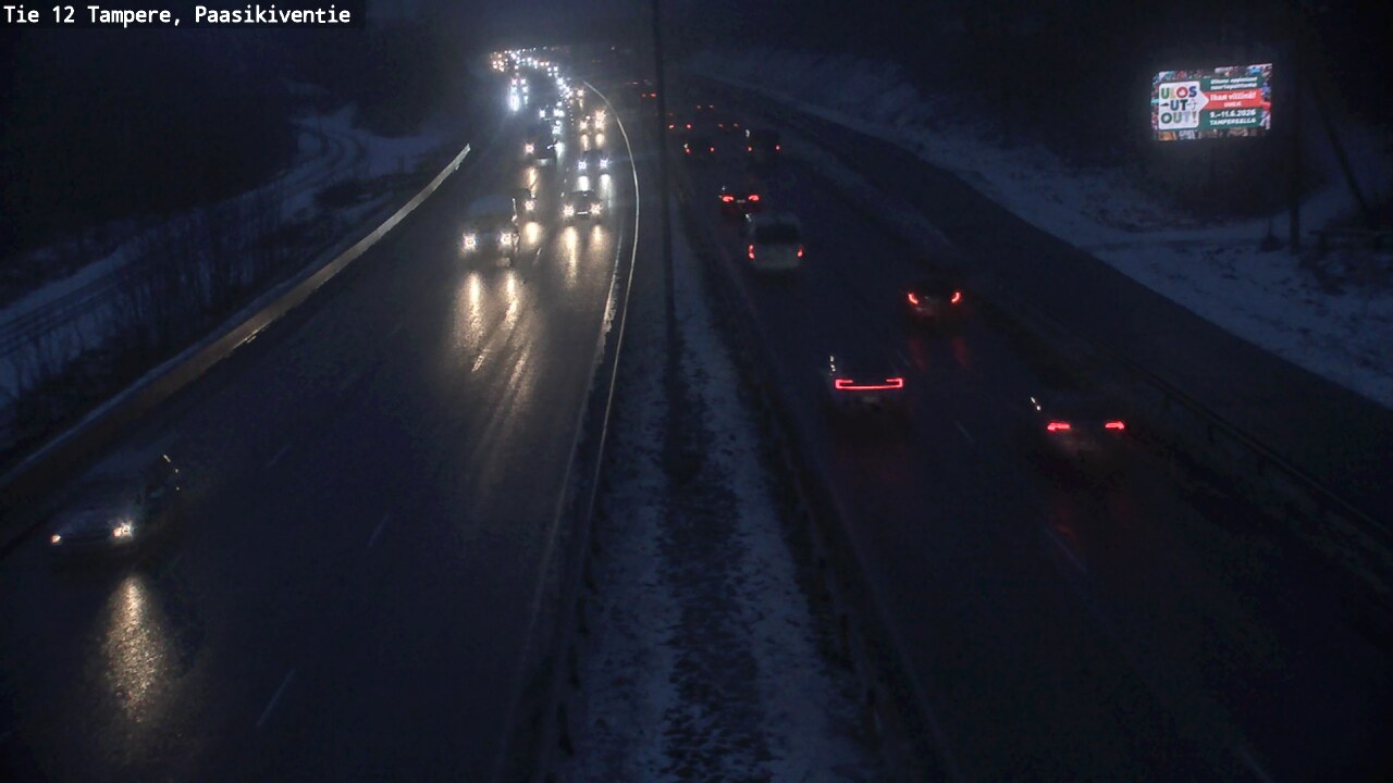 Weather Camera Image Road 12 Tampere, Paasikiventie, Tampere, Pirkanmaa
