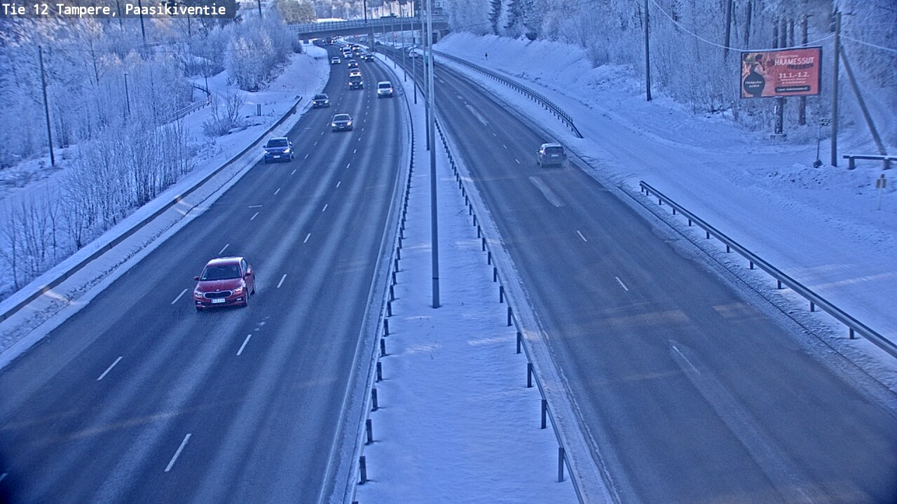 Weather Camera Image Road 12 Tampere, Paasikiventie, Tampere, Pirkanmaa