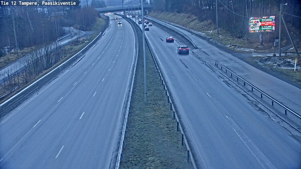 Weather Camera Image Road 12 Tampere, Paasikiventie, Tampere, Pirkanmaa