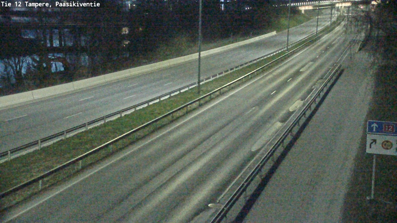 Weather Camera Image Road 12 Tampere, Paasikiventie, Tampere, Pirkanmaa