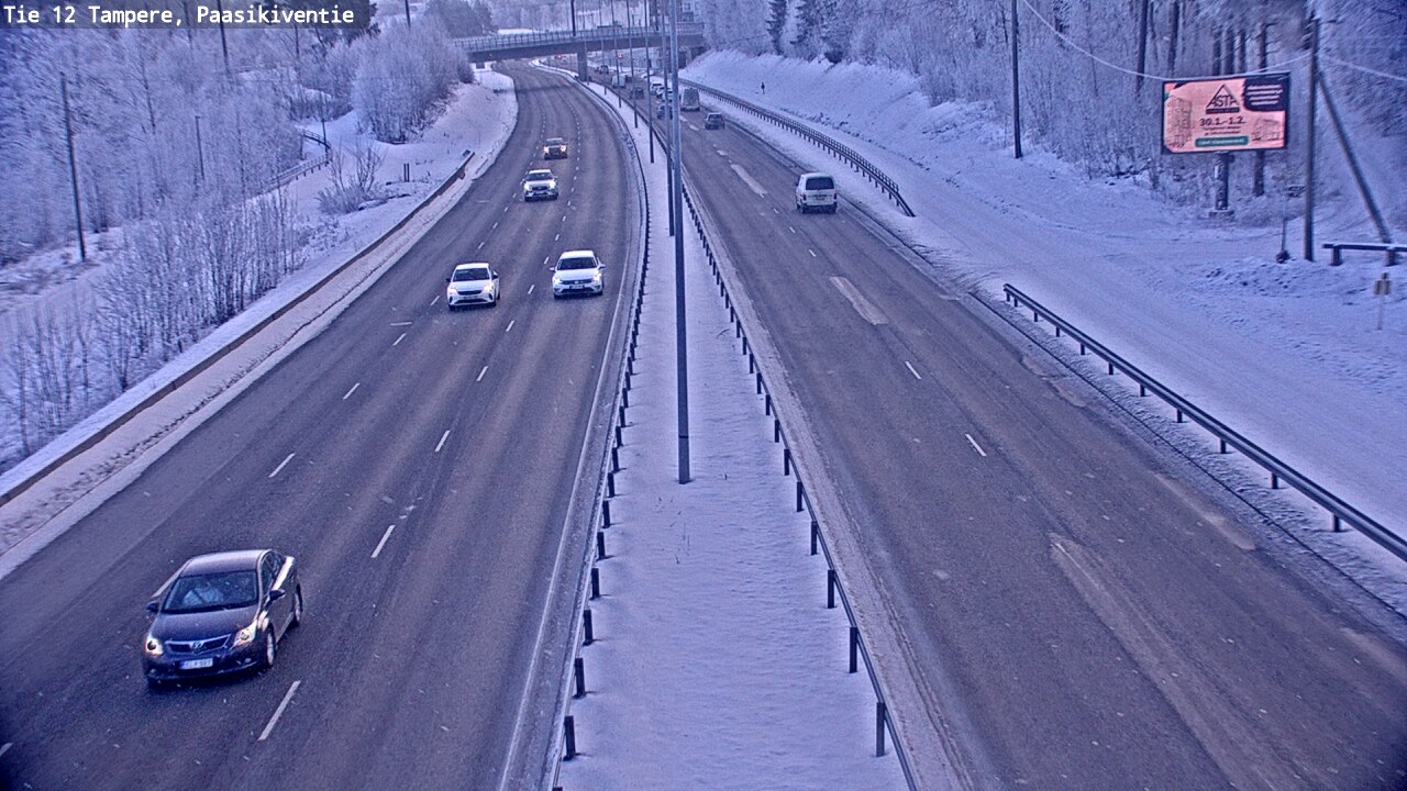 Weather Camera Image Road 12 Tampere, Paasikiventie, Tampere, Pirkanmaa