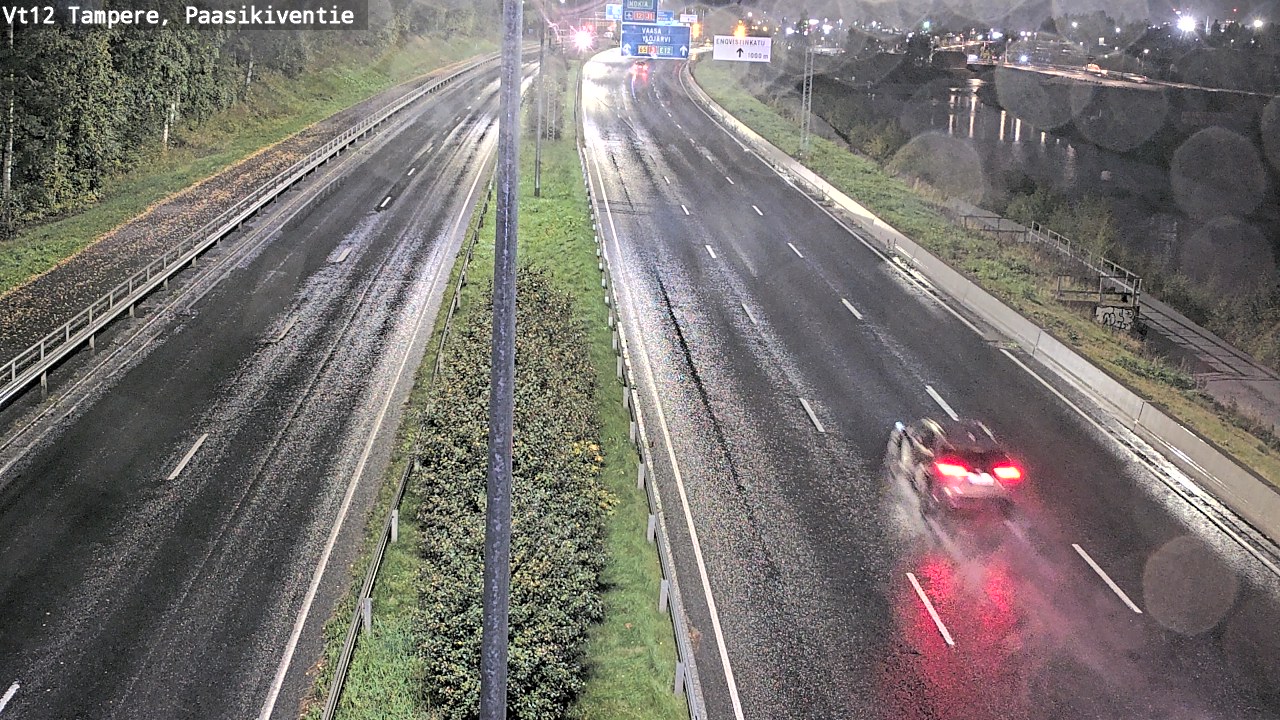 Weather Camera Image Väg 12 Tammerfors, Paasikiventie, Tampere, Pirkanmaa
