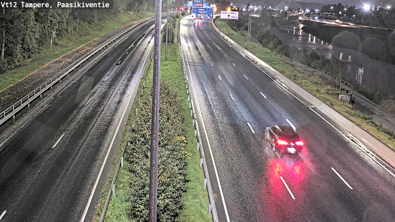 Weather Camera Image Väg 12 Tammerfors, Paasikiventie, Tampere, Pirkanmaa