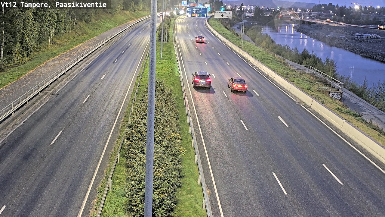 Weather Camera Image Väg 12 Tammerfors, Paasikiventie, Tampere, Pirkanmaa