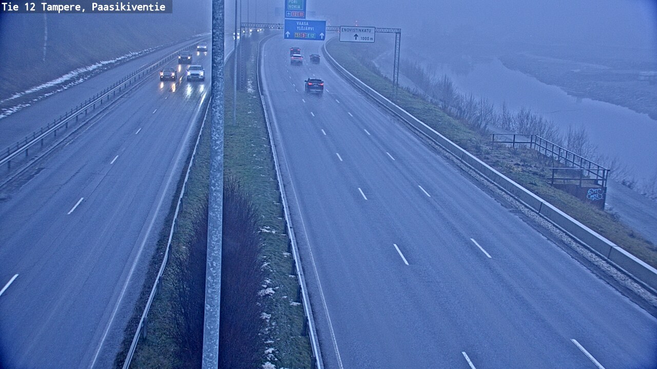 Weather Camera Image Väg 12 Tammerfors, Paasikiventie, Tampere, Pirkanmaa