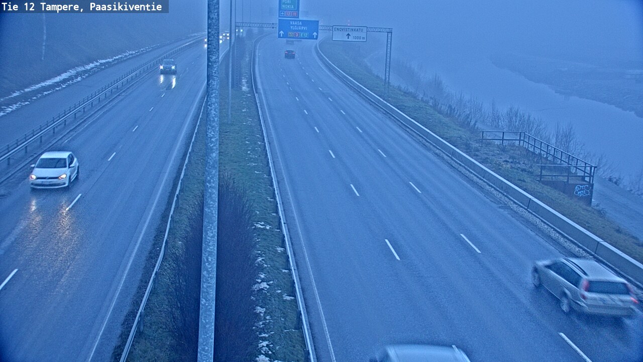 Weather Camera Image Väg 12 Tammerfors, Paasikiventie, Tampere, Pirkanmaa
