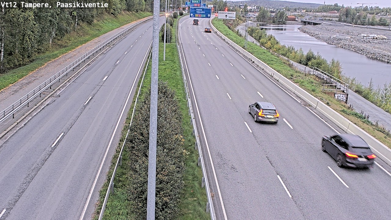 Weather Camera Image Väg 12 Tammerfors, Paasikiventie, Tampere, Pirkanmaa