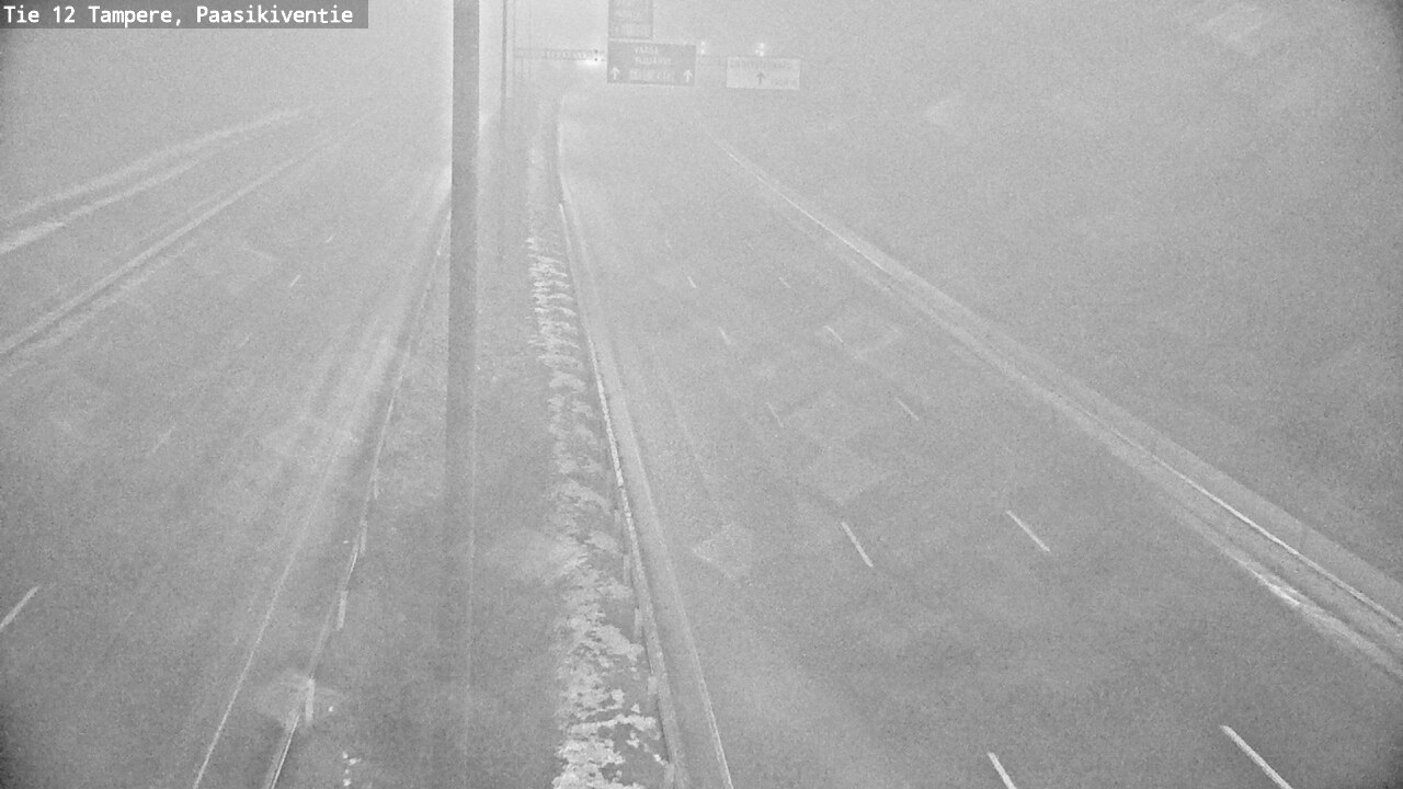 Weather Camera Image Väg 12 Tammerfors, Paasikiventie, Tampere, Pirkanmaa