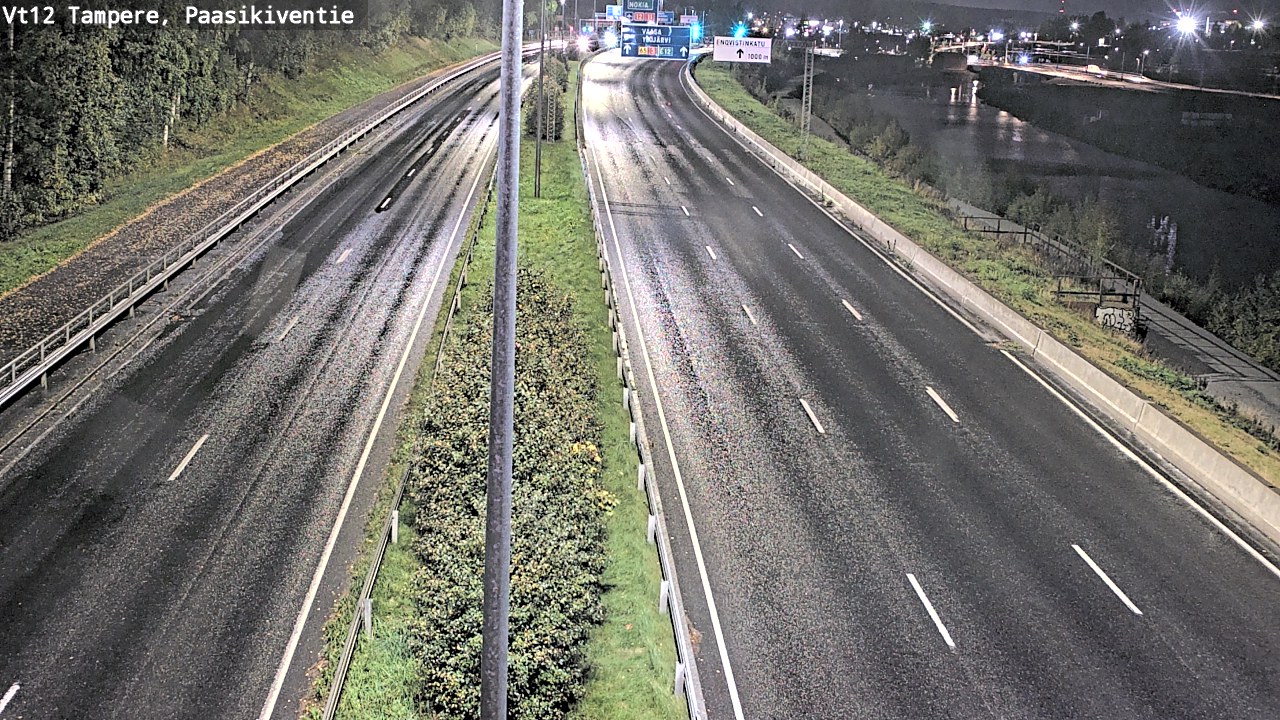 Weather Camera Image Väg 12 Tammerfors, Paasikiventie, Tampere, Pirkanmaa