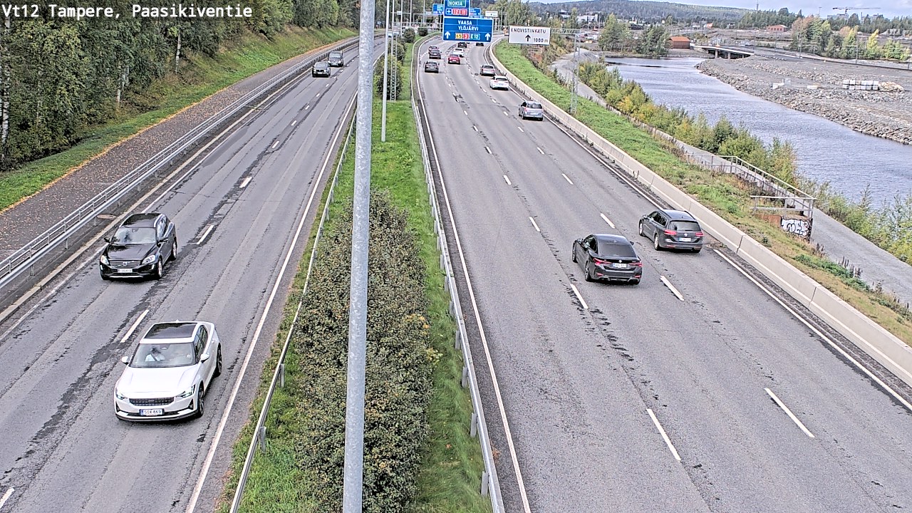 Weather Camera Image Väg 12 Tammerfors, Paasikiventie, Tampere, Pirkanmaa