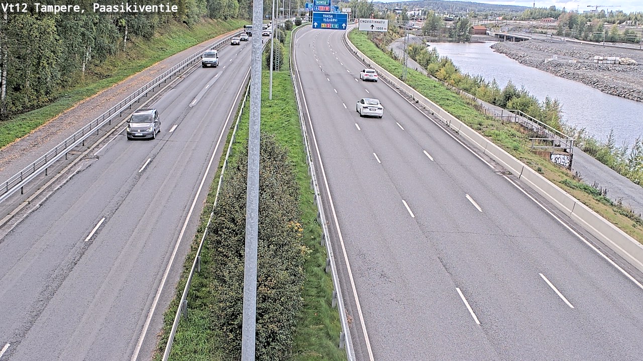Weather Camera Image Road 12 Tampere, Paasikiventie, Tampere, Pirkanmaa
