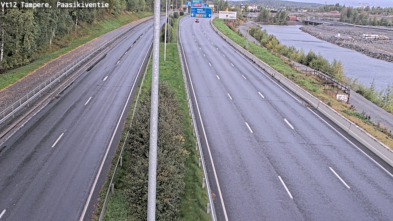 Weather Camera Image Väg 12 Tammerfors, Paasikiventie, Tampere, Pirkanmaa