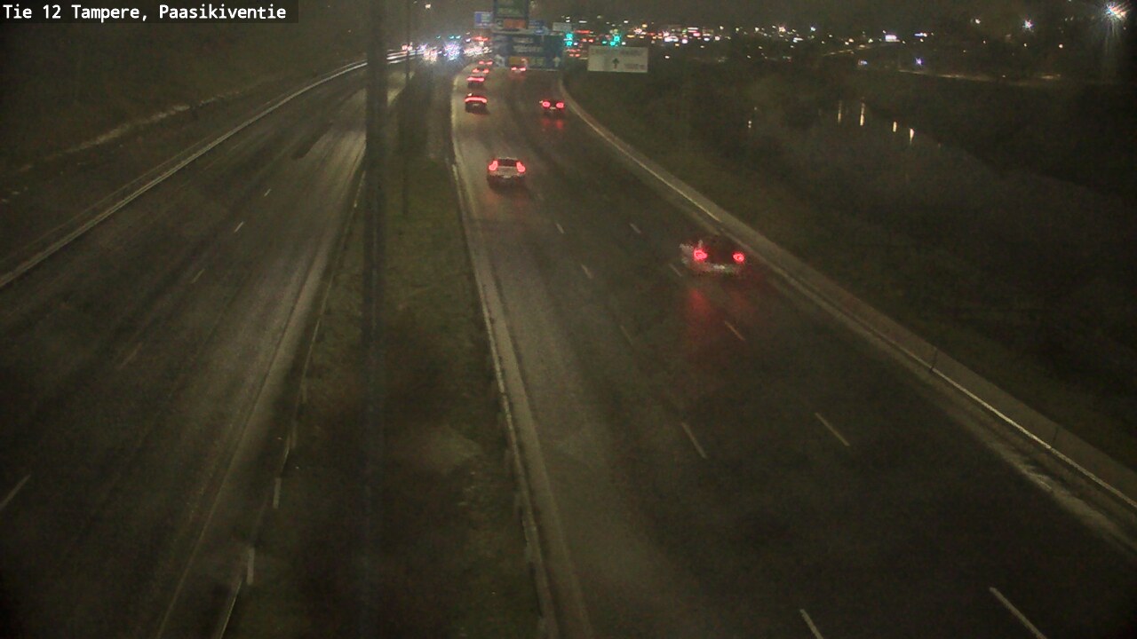 Weather Camera Image Väg 12 Tammerfors, Paasikiventie, Tampere, Pirkanmaa
