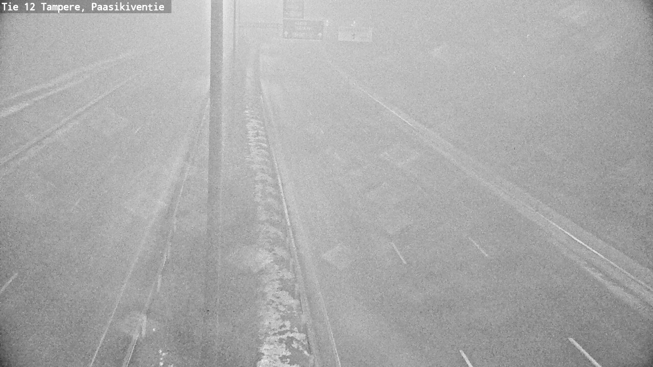 Weather Camera Image Väg 12 Tammerfors, Paasikiventie, Tampere, Pirkanmaa
