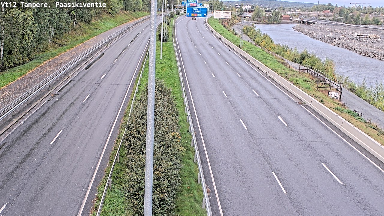 Weather Camera Image Väg 12 Tammerfors, Paasikiventie, Tampere, Pirkanmaa