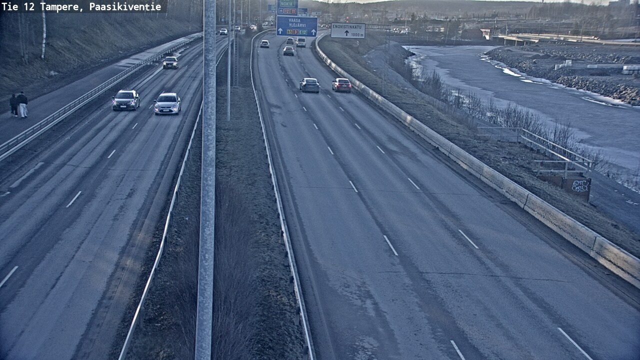 Weather Camera Image Väg 12 Tammerfors, Paasikiventie, Tampere, Pirkanmaa