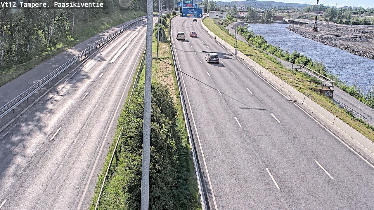 Weather Camera Image Väg 12 Tammerfors, Paasikiventie, Tampere, Pirkanmaa
