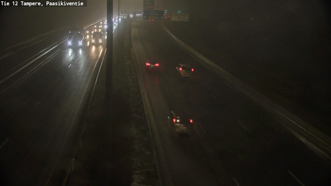 Weather Camera Image Väg 12 Tammerfors, Paasikiventie, Tampere, Pirkanmaa