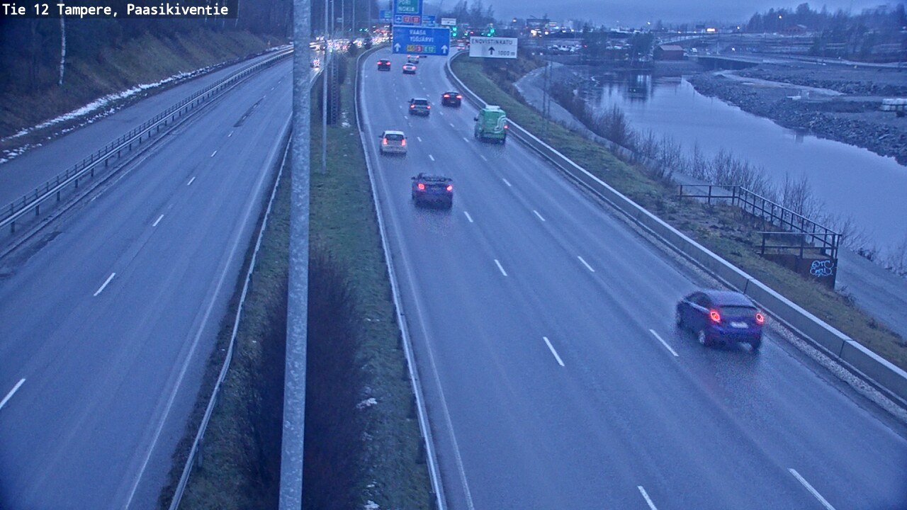 Weather Camera Image Väg 12 Tammerfors, Paasikiventie, Tampere, Pirkanmaa