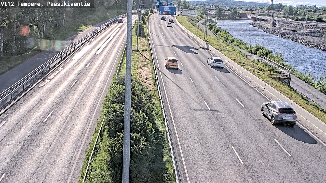 Weather Camera Image Väg 12 Tammerfors, Paasikiventie, Tampere, Pirkanmaa