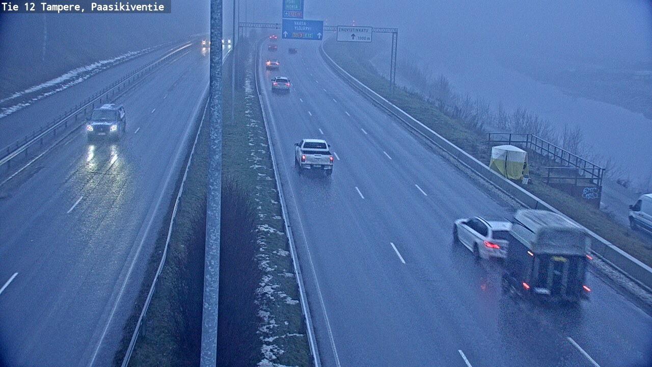 Weather Camera Image Väg 12 Tammerfors, Paasikiventie, Tampere, Pirkanmaa