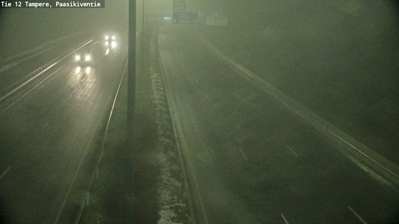 Weather Camera Image Väg 12 Tammerfors, Paasikiventie, Tampere, Pirkanmaa