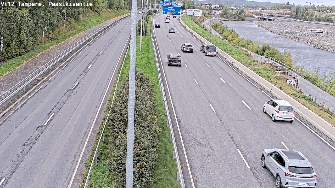 Weather Camera Image Väg 12 Tammerfors, Paasikiventie, Tampere, Pirkanmaa