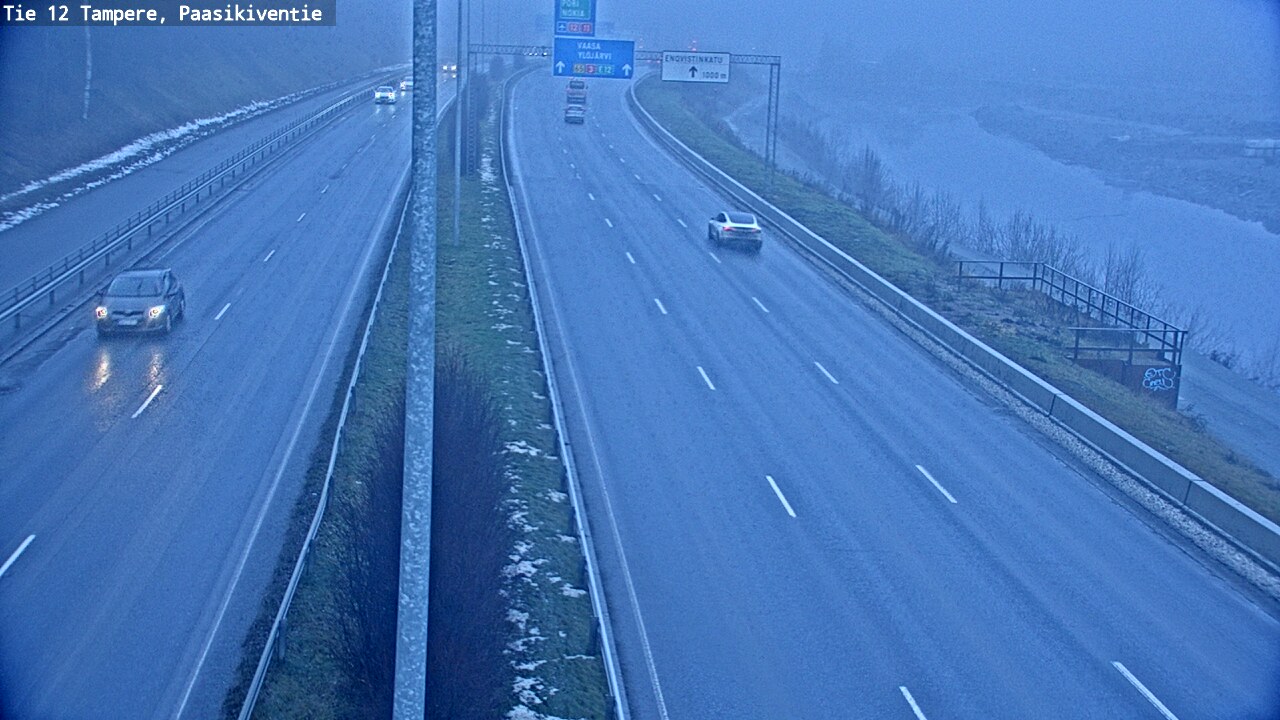 Weather Camera Image Väg 12 Tammerfors, Paasikiventie, Tampere, Pirkanmaa