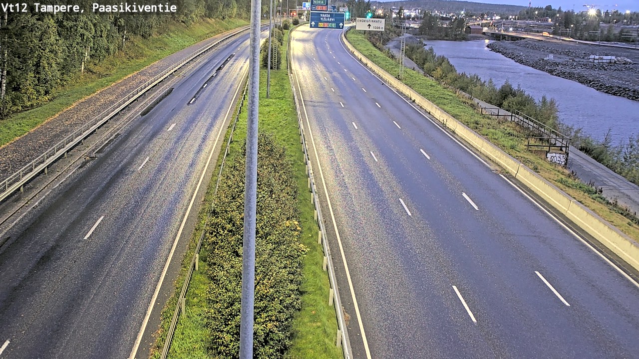 Weather Camera Image Väg 12 Tammerfors, Paasikiventie, Tampere, Pirkanmaa