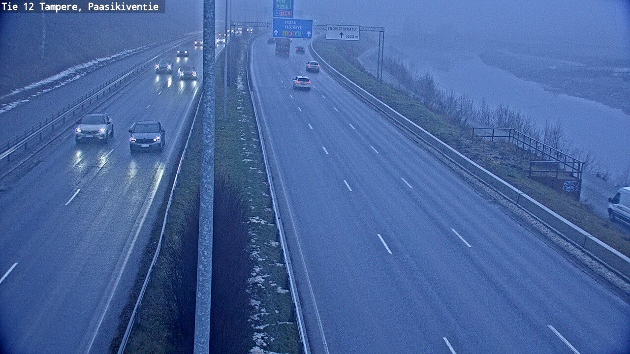 Weather Camera Image Väg 12 Tammerfors, Paasikiventie, Tampere, Pirkanmaa