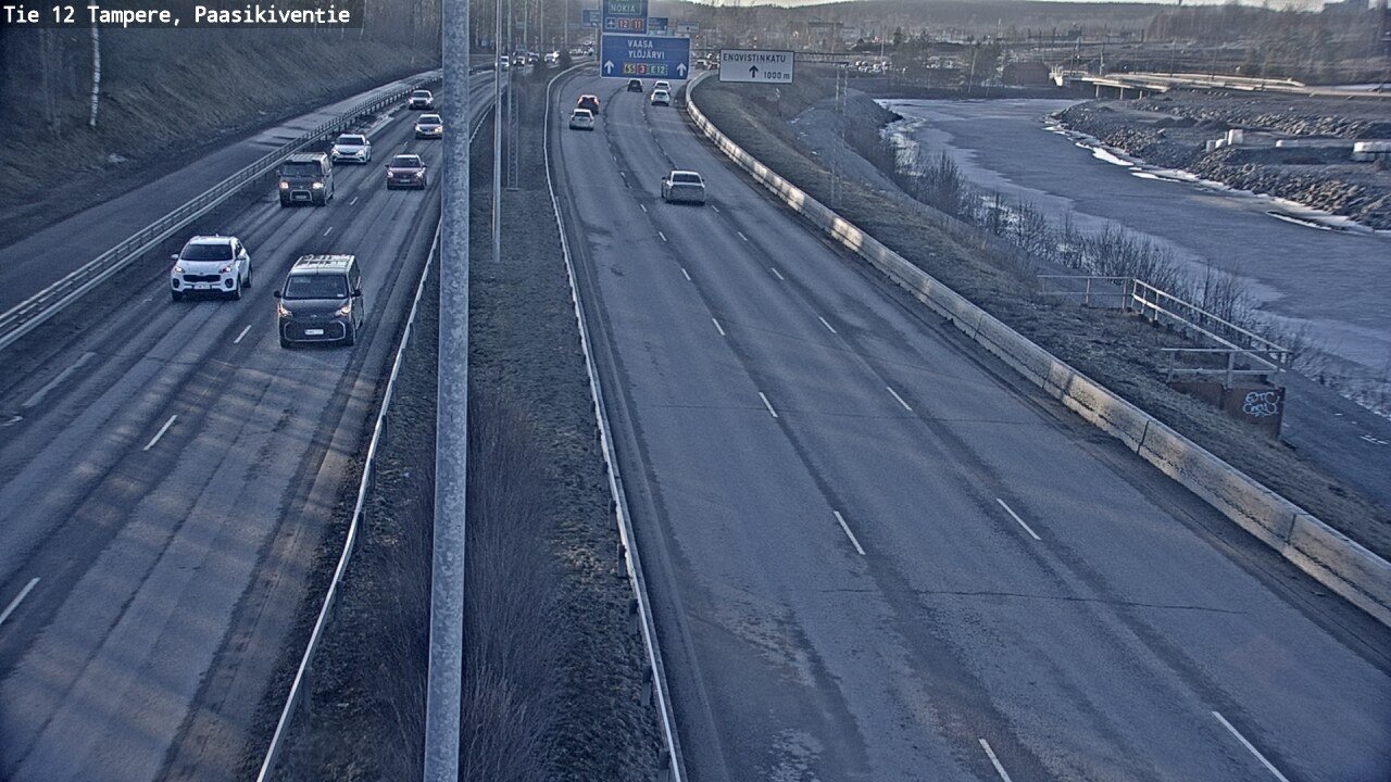 Weather Camera Image Väg 12 Tammerfors, Paasikiventie, Tampere, Pirkanmaa