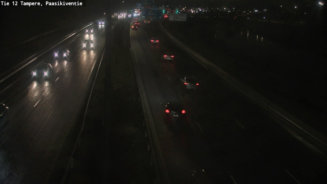 Weather Camera Image Väg 12 Tammerfors, Paasikiventie, Tampere, Pirkanmaa