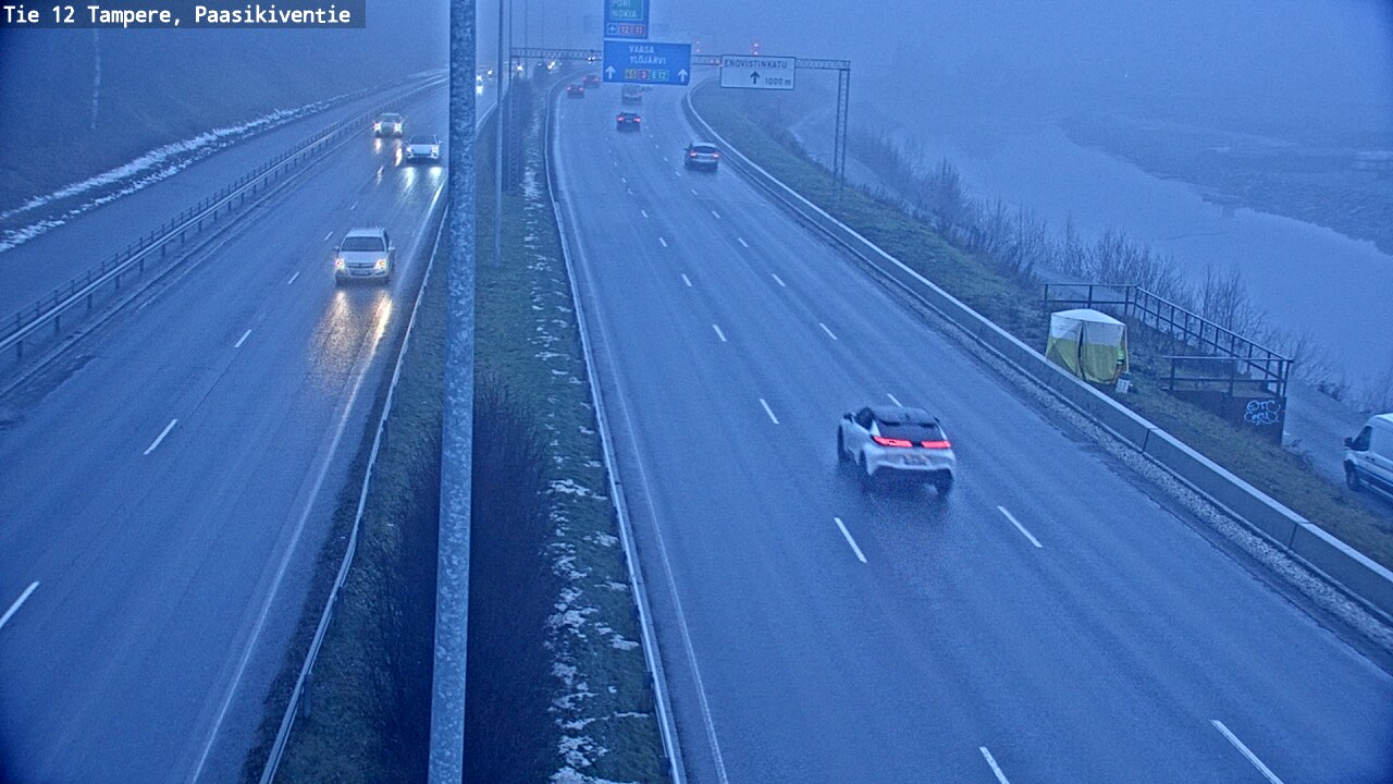 Weather Camera Image Väg 12 Tammerfors, Paasikiventie, Tampere, Pirkanmaa
