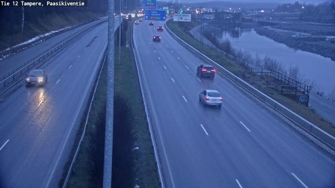 Weather Camera Image Väg 12 Tammerfors, Paasikiventie, Tampere, Pirkanmaa