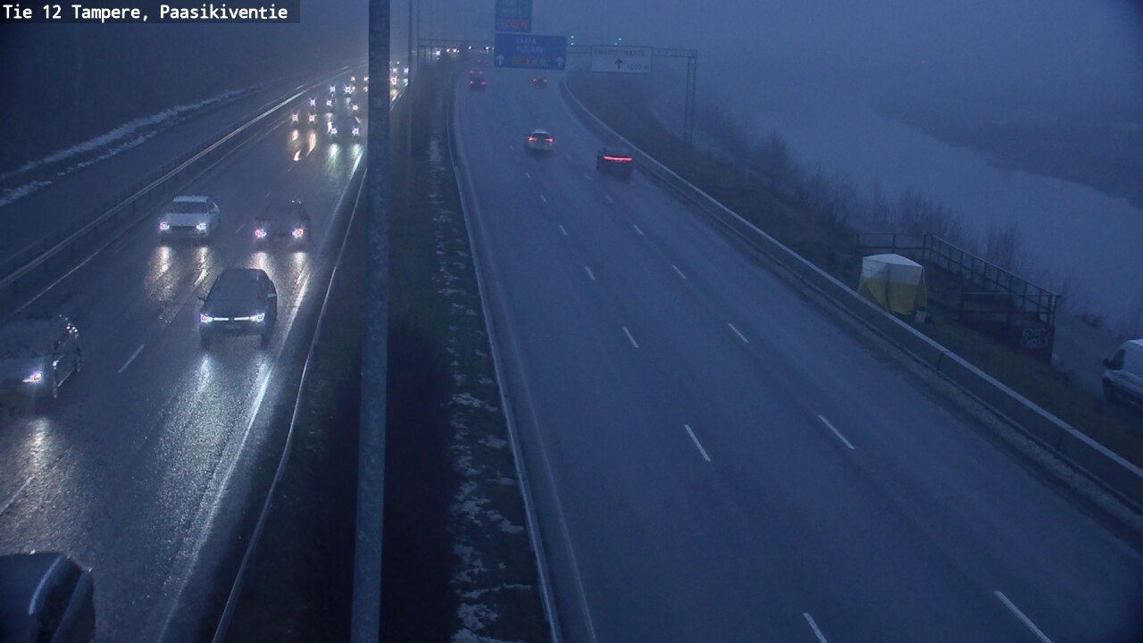 Weather Camera Image Väg 12 Tammerfors, Paasikiventie, Tampere, Pirkanmaa